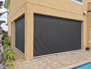 retractable exterior solar screen