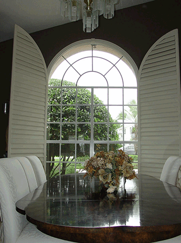 arched top shutter