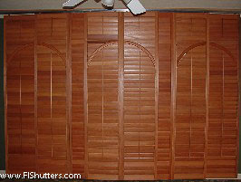 custom wood sliding shutter